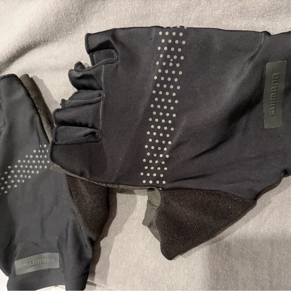 Shimano Dark Gray Cycling Gloves XL
